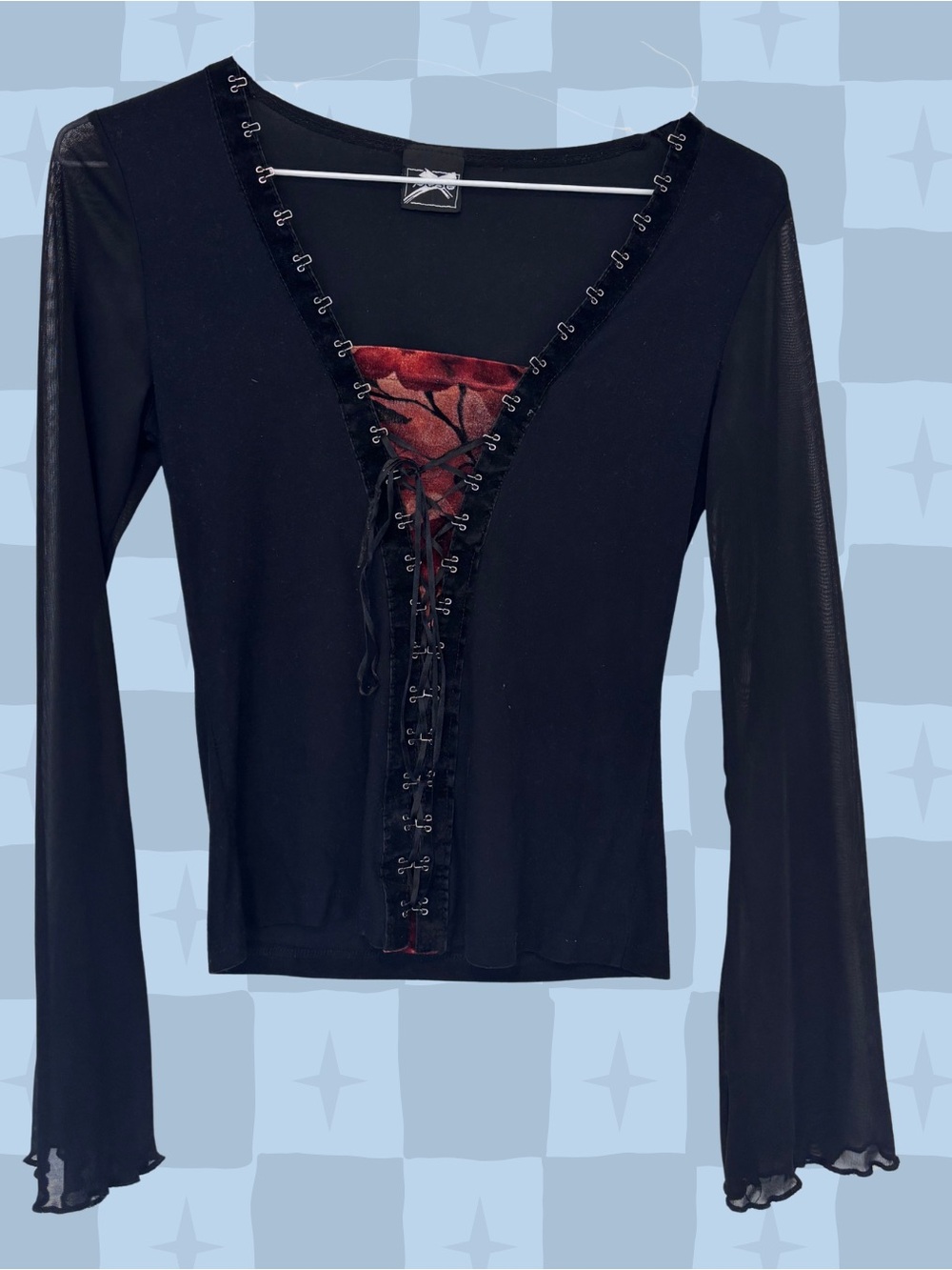 90s Vintage Whimsigoth Top